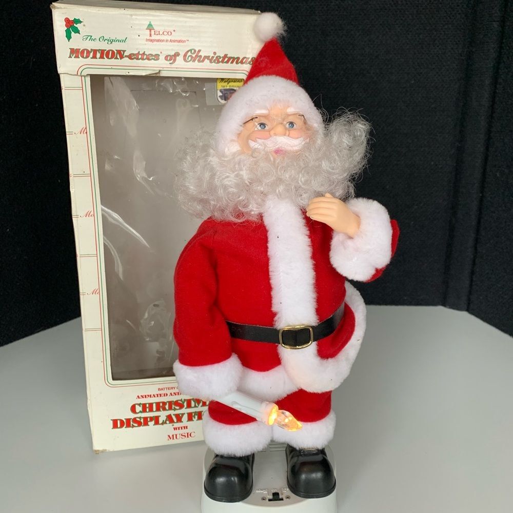 1994 Christmas on Main Street 14-16” Animated Santa Motionette Telco WATCH VIDEO